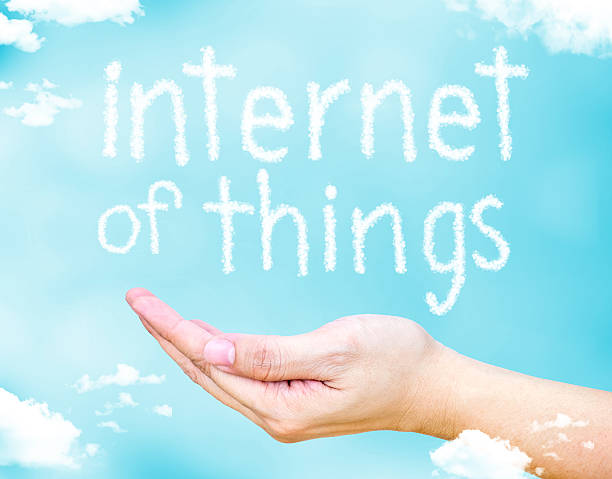 istock Internet of things (not) word floating on open hand 513485580