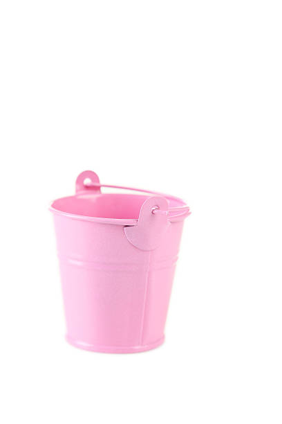 istock Pink bucket isolated on white 513489010