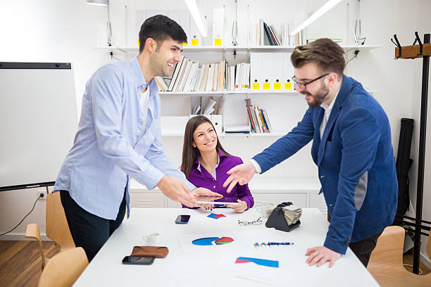 istock Professor and students at the office 513490378