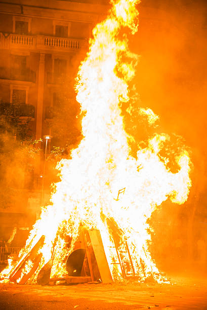 istock Bonfire night on a street 513494060