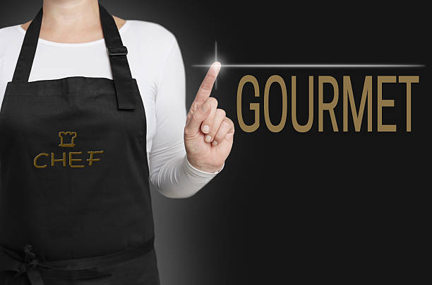 istock gourmet touchscreen is operated by chef 513495156