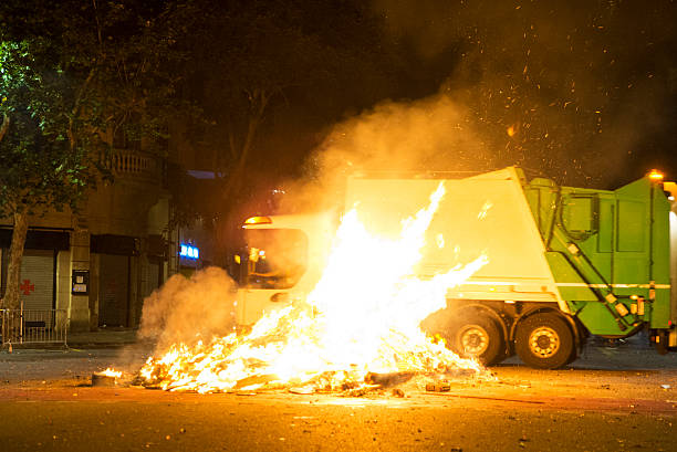 istock Bonfire night on a street 513495158