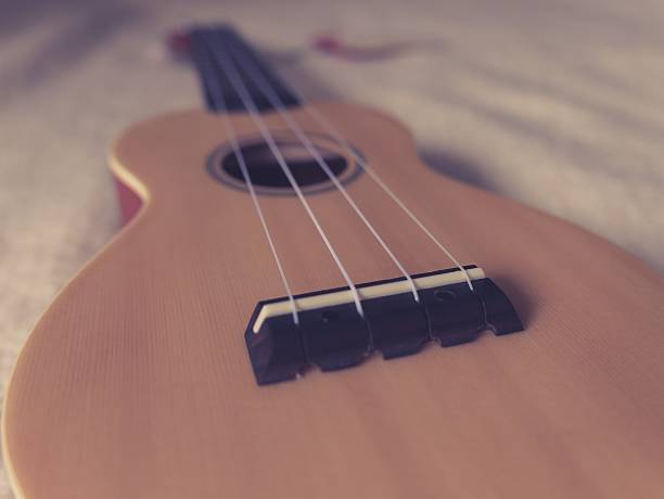 istock Selective focus shots of a ukulele 513497550