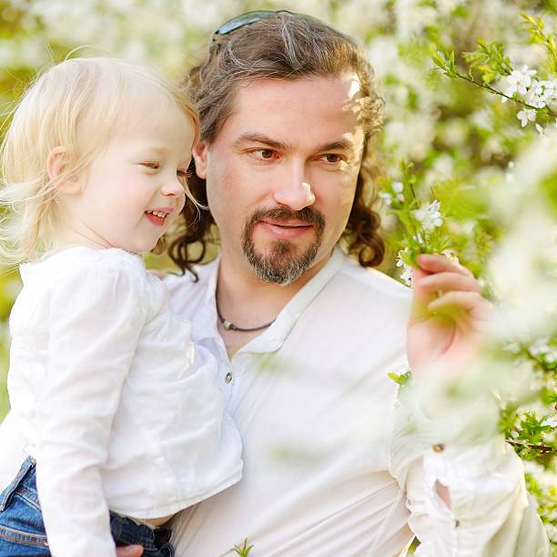 istock Father and toddler girl having fun at spring 513498728