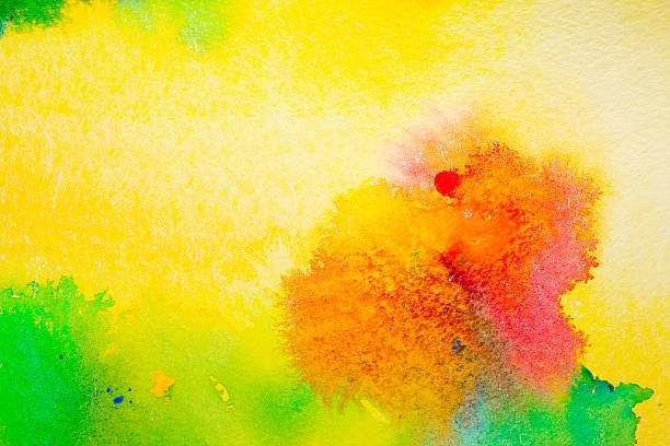istock Bright Grained Watercolor Spots Background 513499040