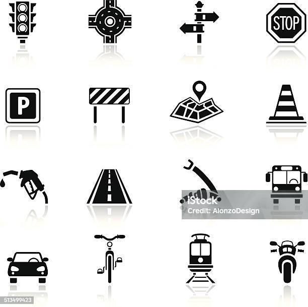 Traffic Icon Set Stock Illustration - Download Image Now - Icon Symbol, Road, Highway