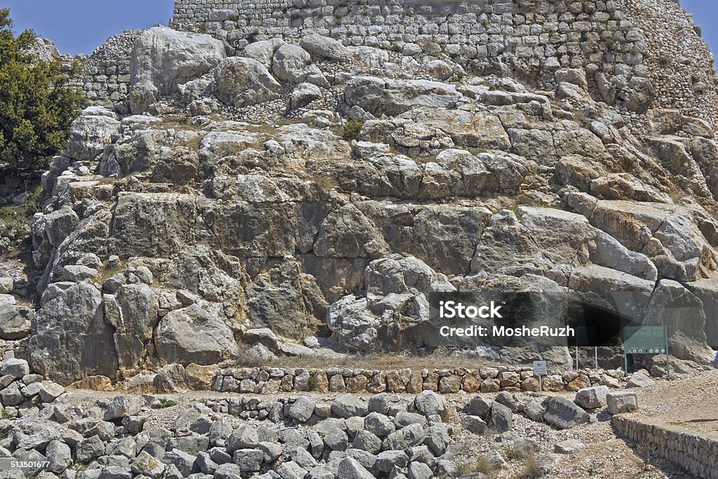 La antigua fortaleza en Israel nimród. - Foto de stock de Arqueología libre de derechos