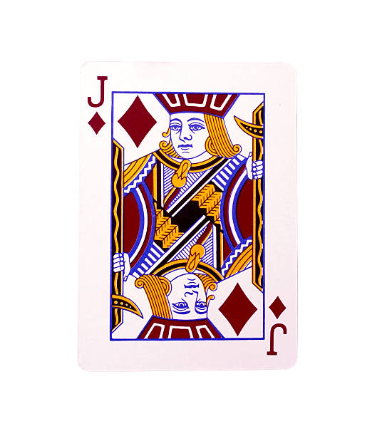 istock Old playing card (jack) isolated on a white background 513501741