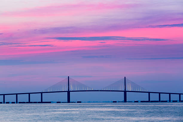 istock Sunshine Skyway Bridge at dawn 513501753