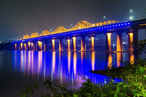 Korea Han-river's Seoul City.