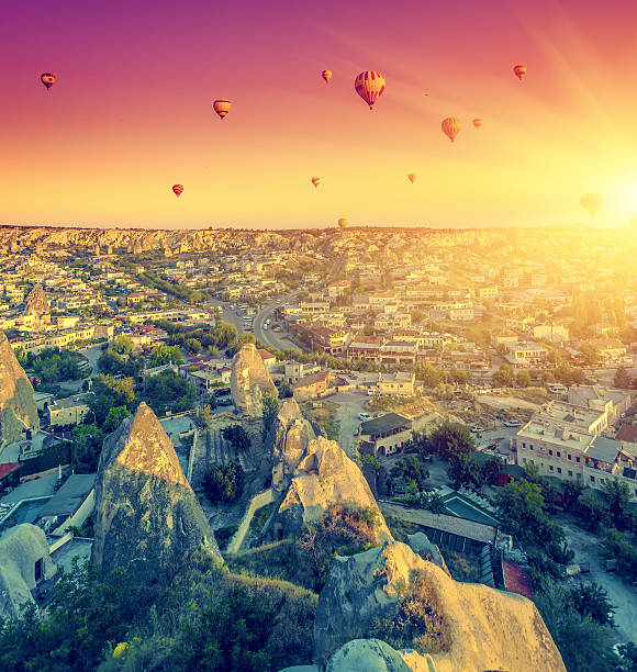 istock Hot air balloons over Cappadocia 513533666