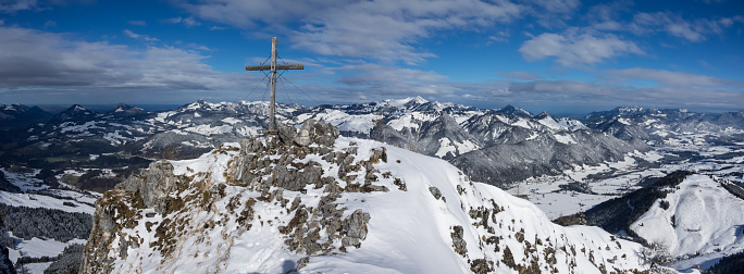 Panorama image of the Alps