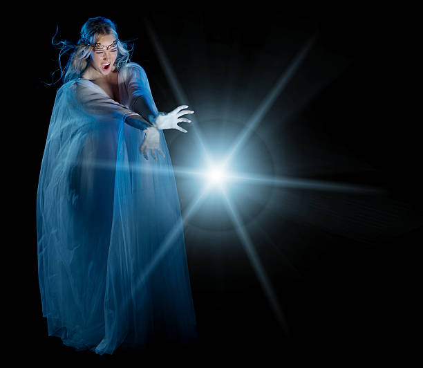 istock Elven conjures girl isolated 513540322