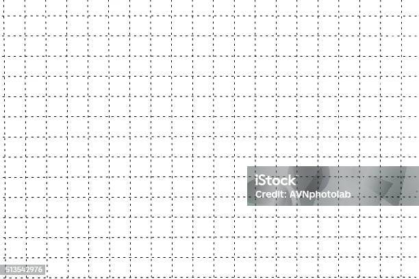 White Plastic Board With Dotted Line Like As Graph Paper Stock Photo - Download Image Now