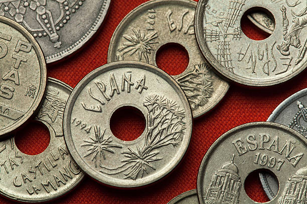 istock Coins of Spain. Canary Islands Dragon Tree 513544198