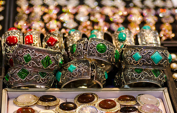 istock jewelry bracelets earrings rings  and natural stones 513544708