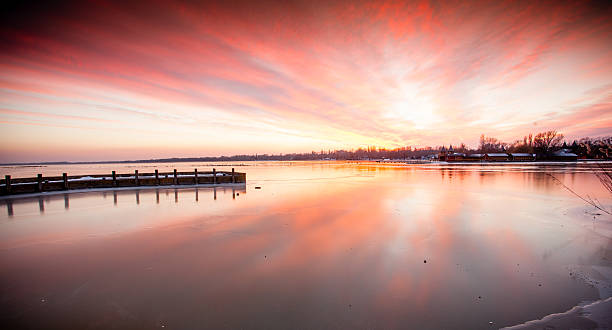 Sunset in Keszthely Bay