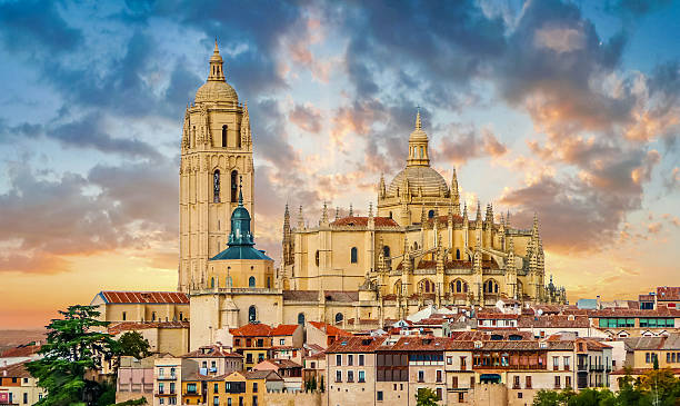 Cathedral of Santa Maria de Segovia, Castile and Leon, Spain Catedral de Santa Maria de Segovia in the historic city of Segovia, Castilla y Leon, Spain espana stock pictures, royalty-free photos & images
