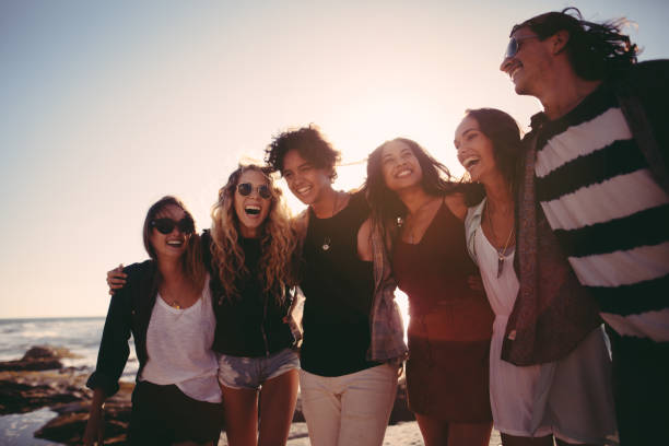 istock Hipster friends embracing each other joyfully 513550428
