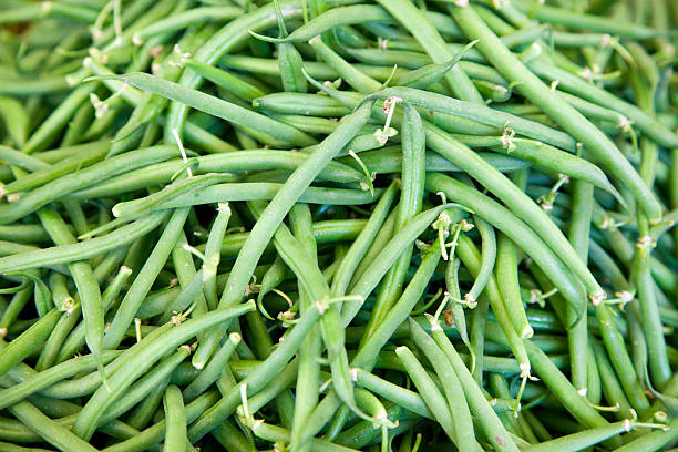 istock Fresh green French bean background 513554042