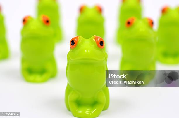 Small Plastic Toy Frogs Stock Photo - Download Image Now