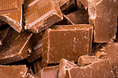 Cubes of chocolate