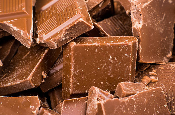 Cubes of chocolate Cubes of chocolate storming stock pictures, royalty-free photos & images