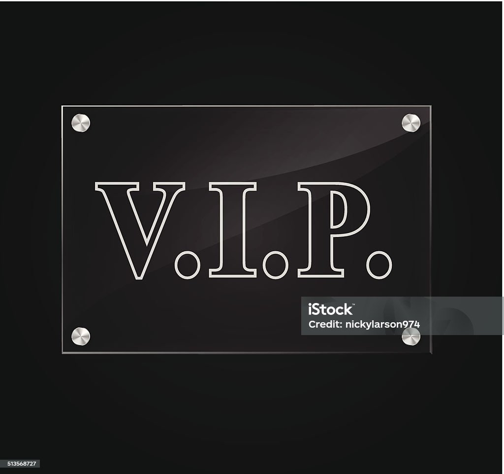 Vector Vip Sign Stock Illustration - Download Image Now - Acrylic Glass ...