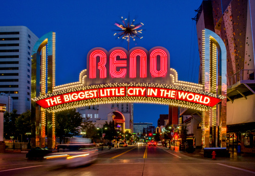 Iconic welcome sign, Reno.