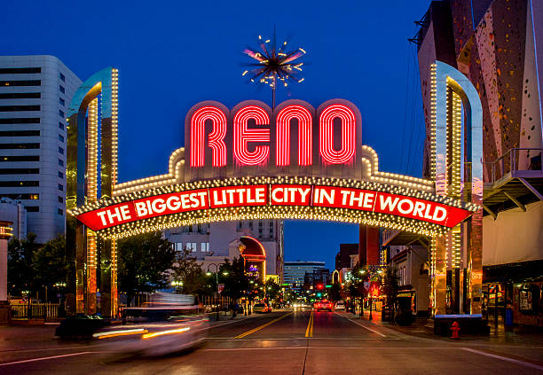 Welcome Sign, Reno, Nevada Iconic welcome sign, Reno. nevada photos stock pictures, royalty-free photos & images
