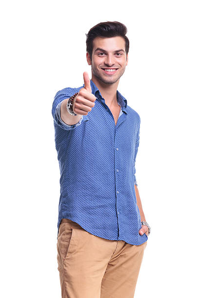 istock casual man making the ok thumbs up hand sign 513571635