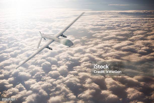 Uav Drone Flying Stock Photo - Download Image Now - Drone, Military, Army