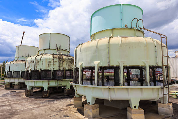 istock big Boiler for factory on blue sky 513571987