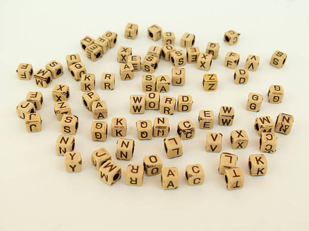 istock Cubes with letters make up the WORD, English alphabet 513580828
