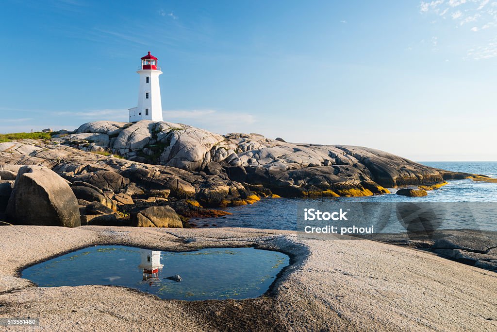 Peggy's Cove Lighthouse, Nova Scotia, Canada Peggy's Cove Lighthouse, Nova Scotia, Canada, Maritime provinces.  Nova Scotia Stock Photo