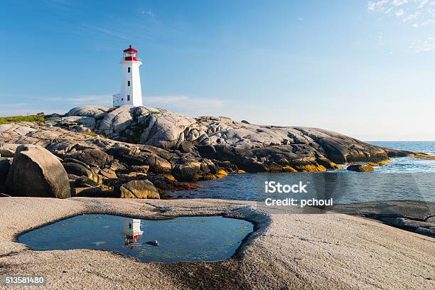Peggys Cove Lighthouse Nova Scotia Canada Stock Photo - Download Image Now - Nova Scotia, Canada, Peggy's Cove