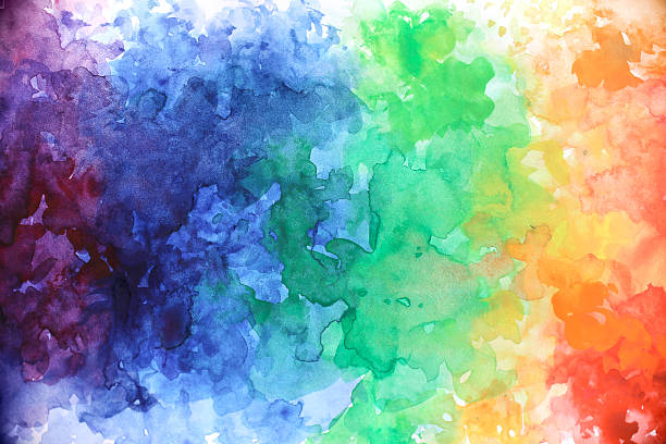 istock Blank Abstract light watercolor background isolated on white 513582446