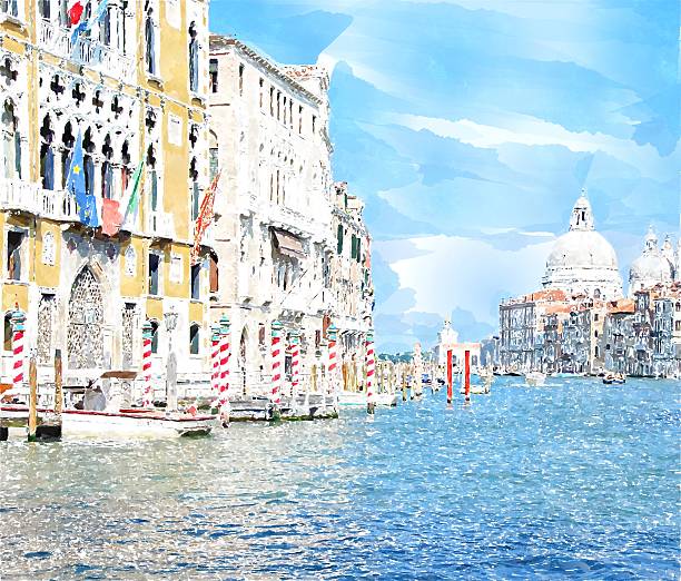 istock Watercolor Venice painting 513582576