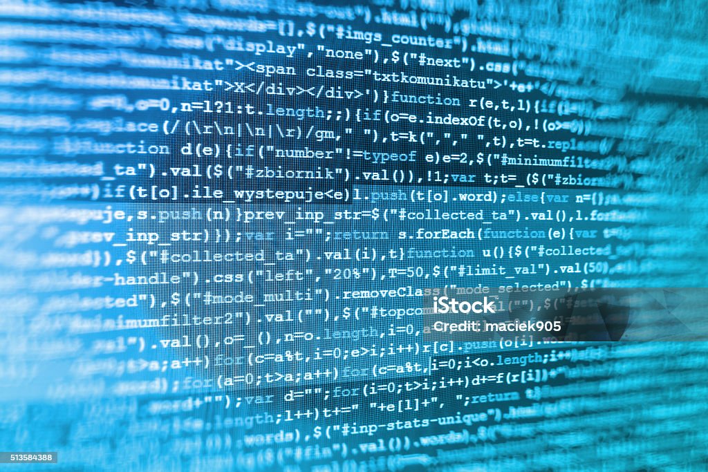 Computer Source Code Programmer Script Developer Stock Photo - Download ...