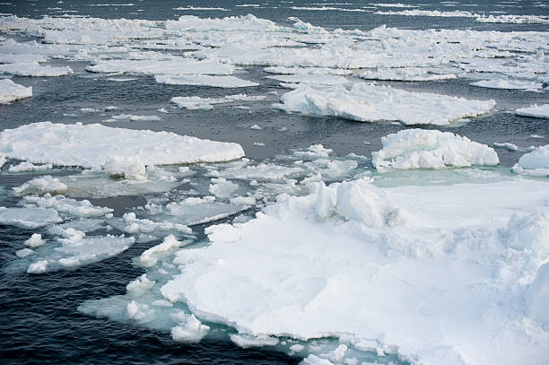 istock Abashiri ice drift in cold ocean near Japan 513584942
