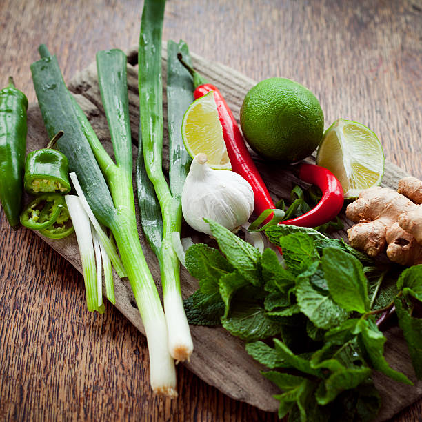 istock Vietnamese Ingredients for spicy soup Tom Yam 513585402