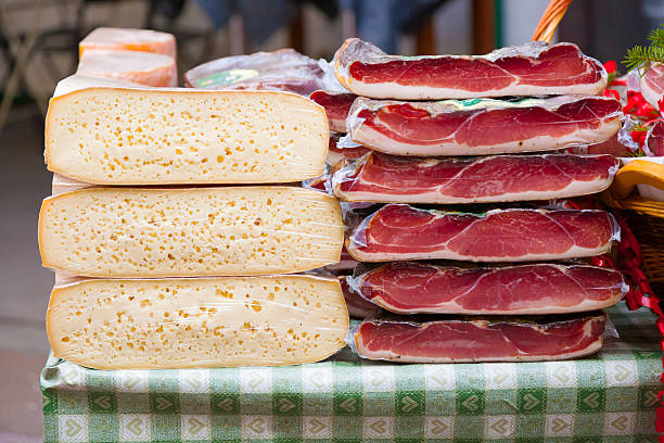 market on meat and cheese