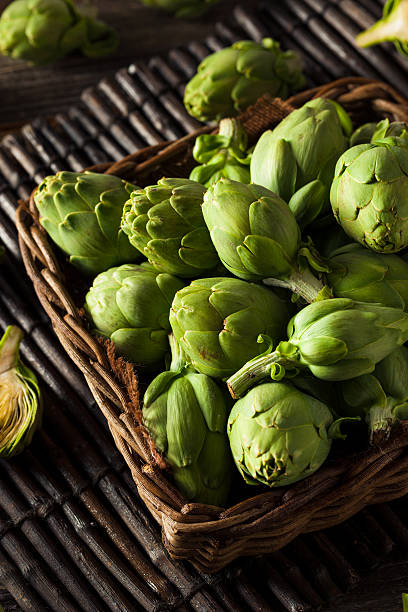 istock Raw Organic Green Baby Artichokes 513586520