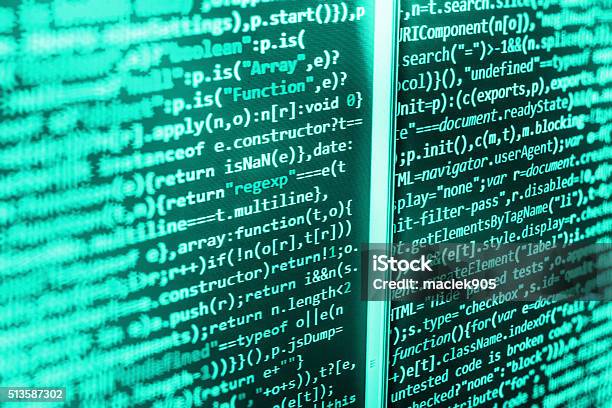 Computer Source Code Programmer Script Developer Stock Photo - Download ...