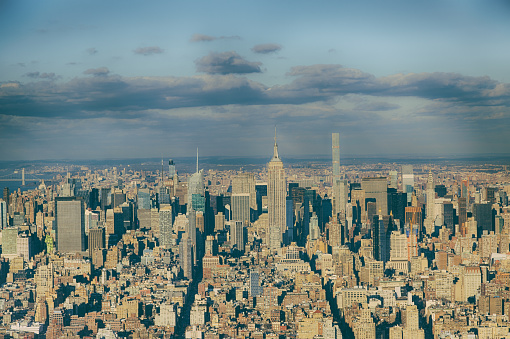Manhattan from One World Observatory at day