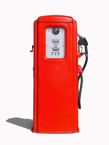 Jerome, Arizona, USA - December 01, 2021: Vintage Model of Old Texaco Brand Gas Fuel Pump