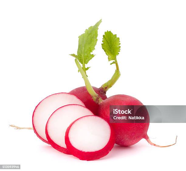 Small Garden Radish Stock Photo - Download Image Now - Radish, Cut Out, Crucifers