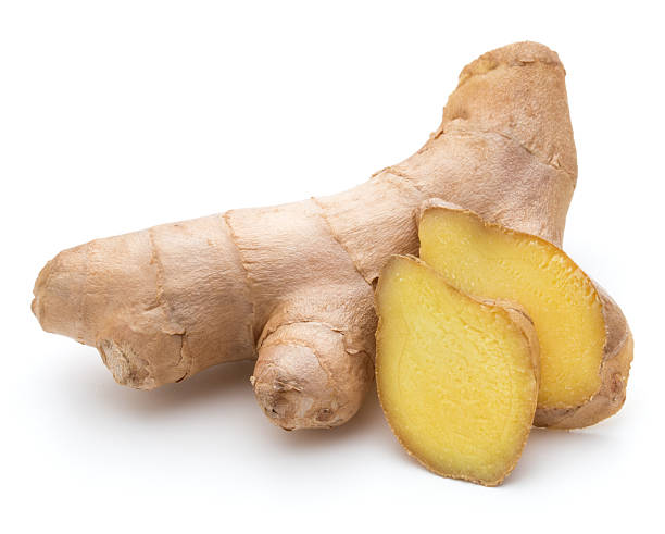 istock Fresh ginger root or rhizome isolated on white background cutout 513593980