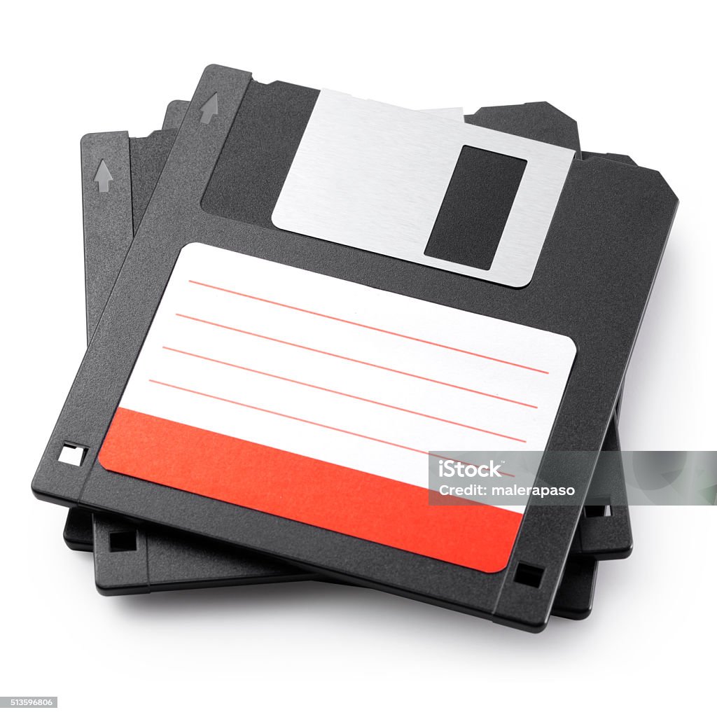 Floppy discs Floppy discs. Photo with clipping path. Floppy Disk Stock Photo