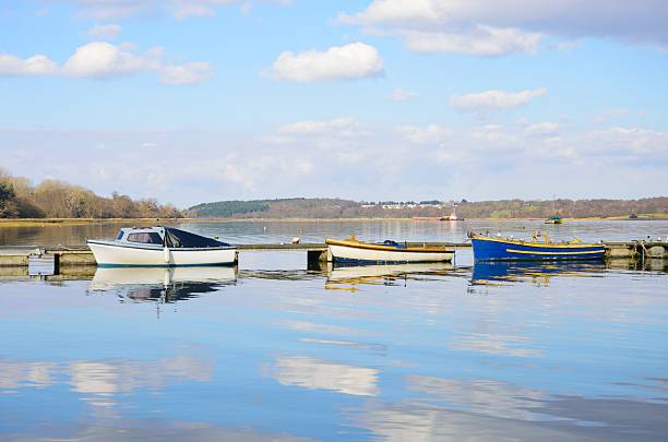 istock Boats Moored in Estuary 513598688